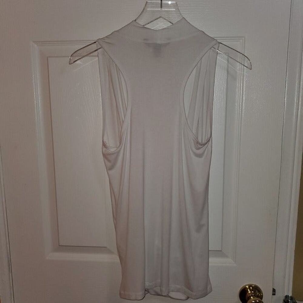 Banana Republic White Draped Tank Racerback Top NWT Size S - Picture 6 of 16
